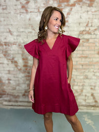 Heidi Flutter Sleeve Dress