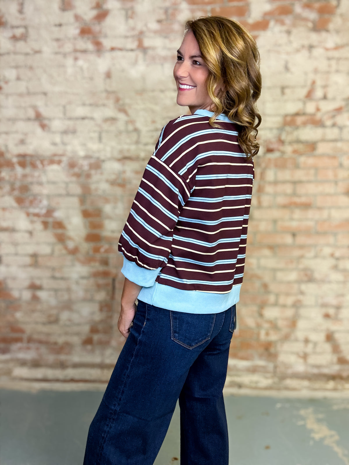 Tommy Stripe Casual Top