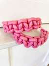Braided Pink Headband