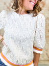 Channing Diamond Texture Top