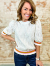 Channing Diamond Texture Top