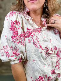 Kylie Floral Embroidered Top