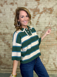 Eden Striped Sweater Top