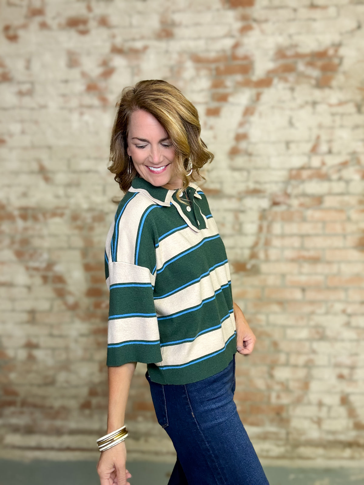 Eden Striped Sweater Top
