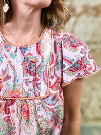 Teresa Ruffle Sleeve Top