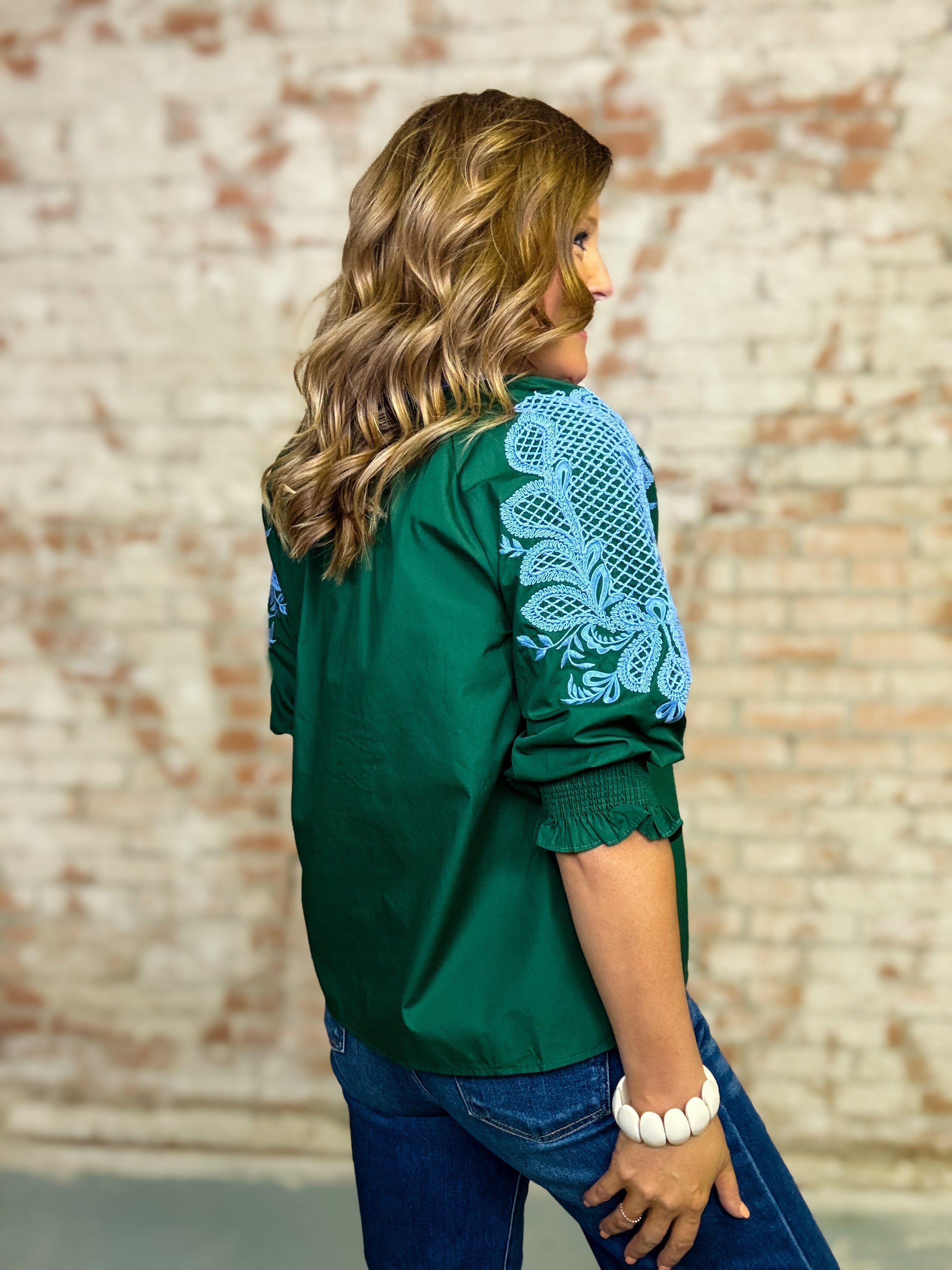 Marleen Embroidered Top