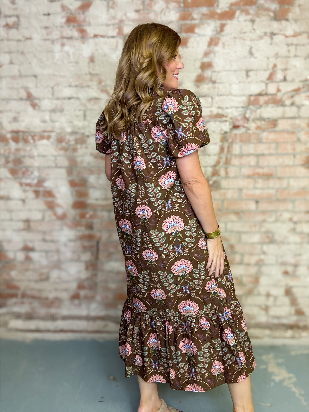 Leticia Floral Eyelet Dress