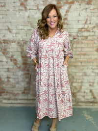 Wright Botanical Midi Dress