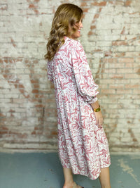 Wright Botanical Midi Dress