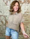 Monica Raw Edge Top