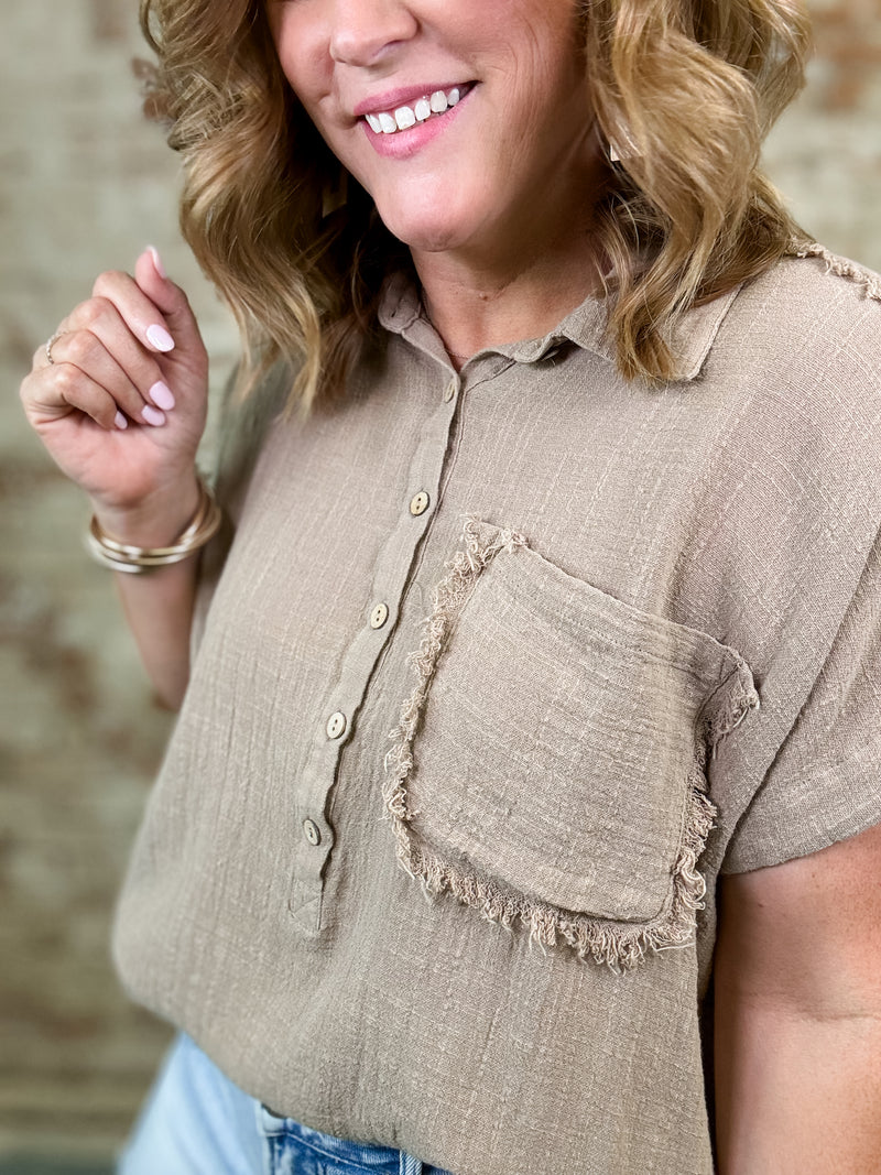 Monica Raw Edge Top