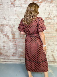 Breana Polka Dot Midi Dress