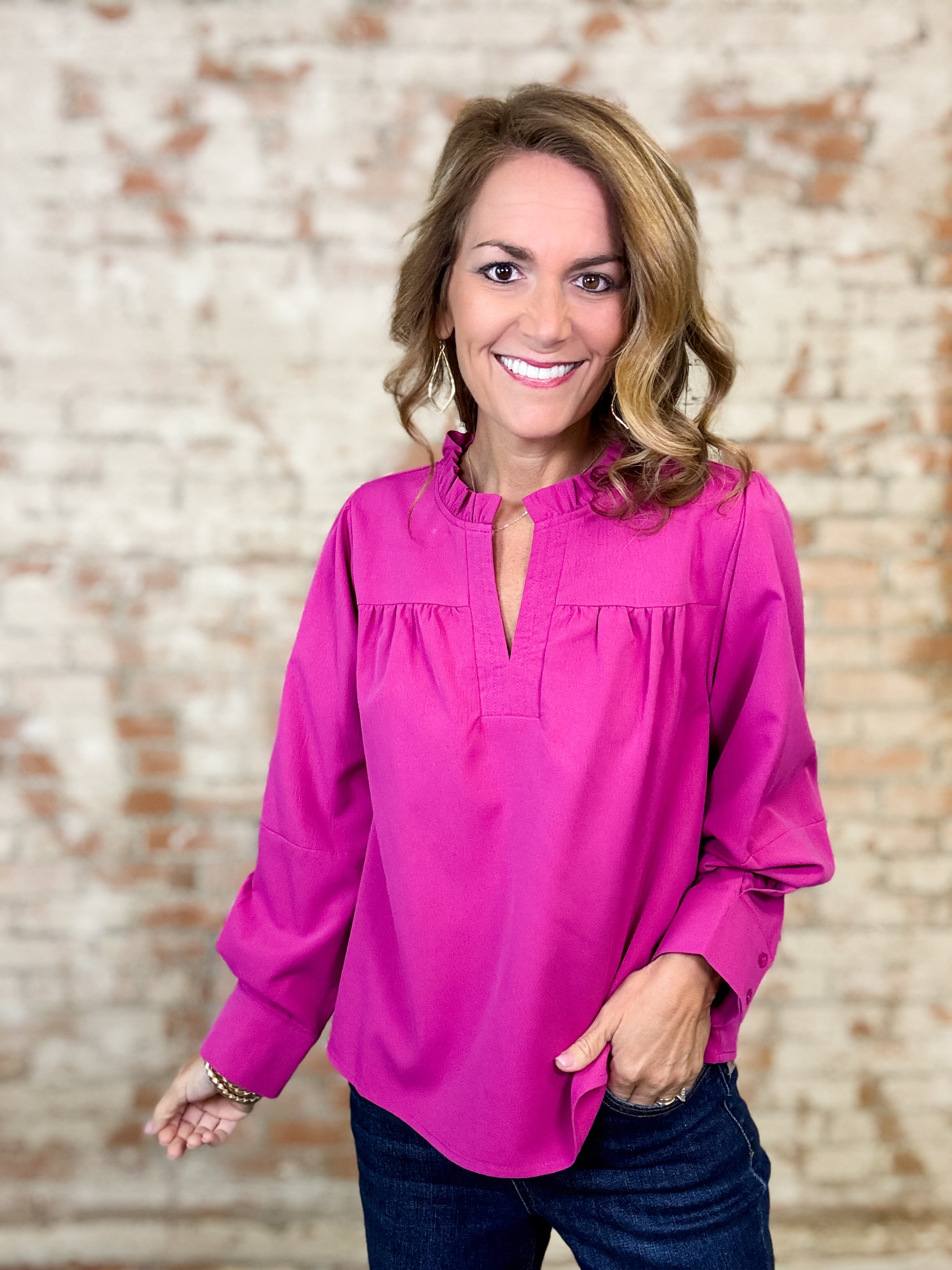 Lyra Crinkled Fabric Top