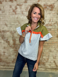 Brenda Colorblock Top