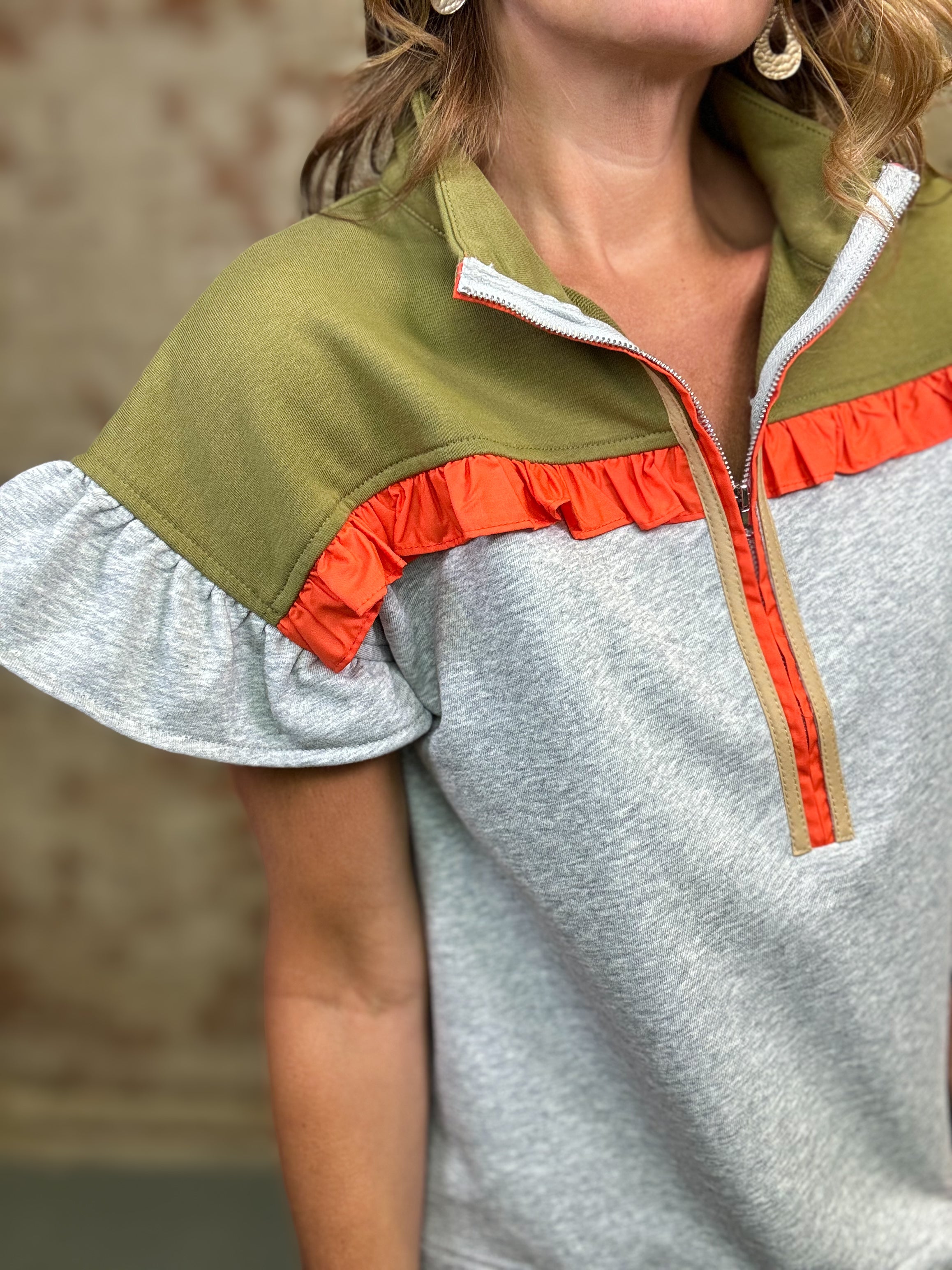 Brenda Colorblock Top