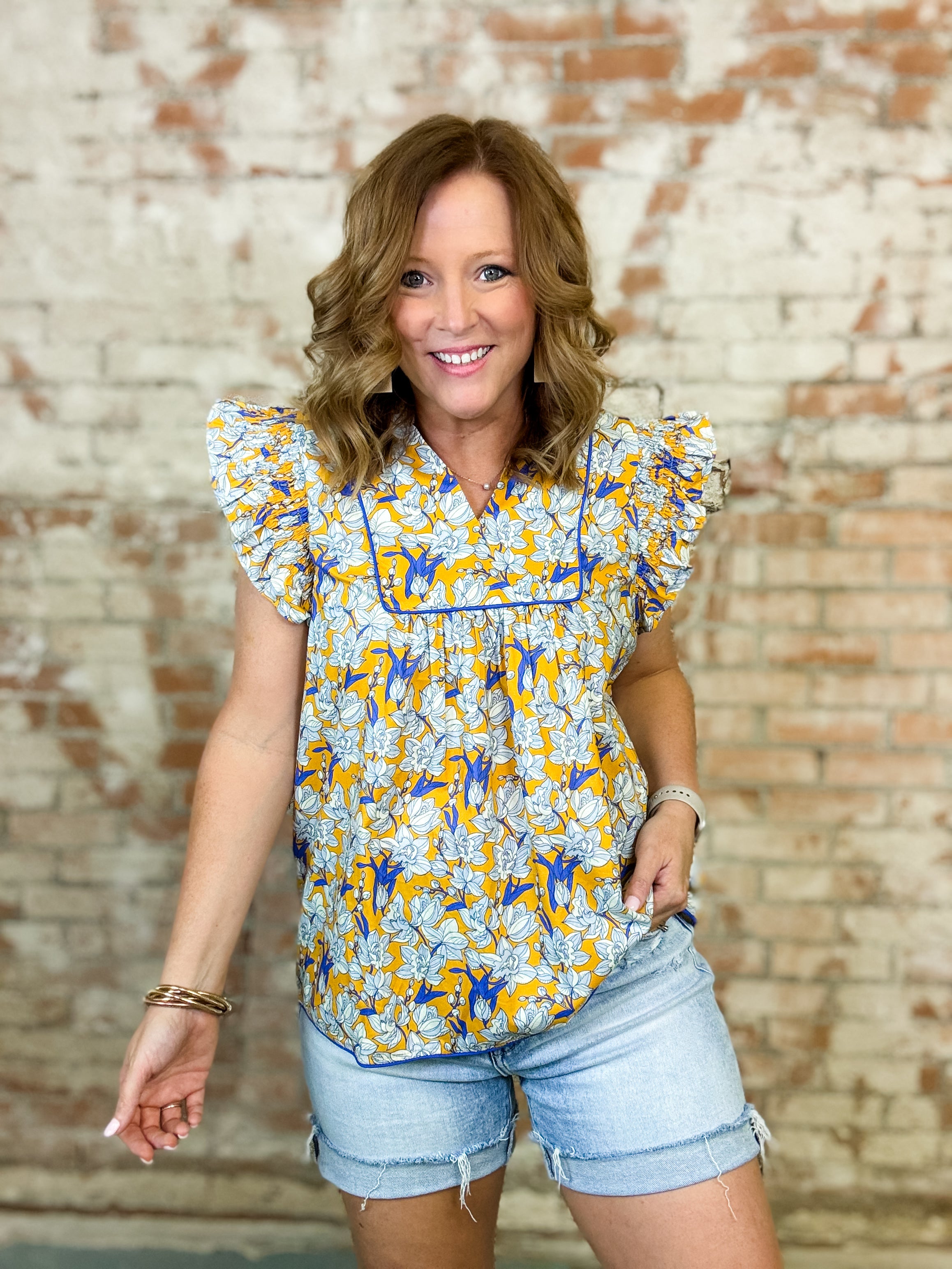 Dayna Floral Print Top
