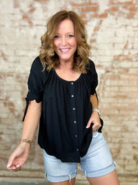 Suzette Scallop Sleeve Top