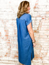 Lorenza Denim Collared Dress - FINAL SALE