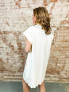 Aubrey Scallop Hem Shirt Dress