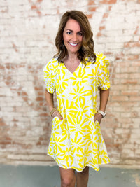 Harris Floral Textured Dress