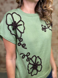 Donna 3D Floral Top
