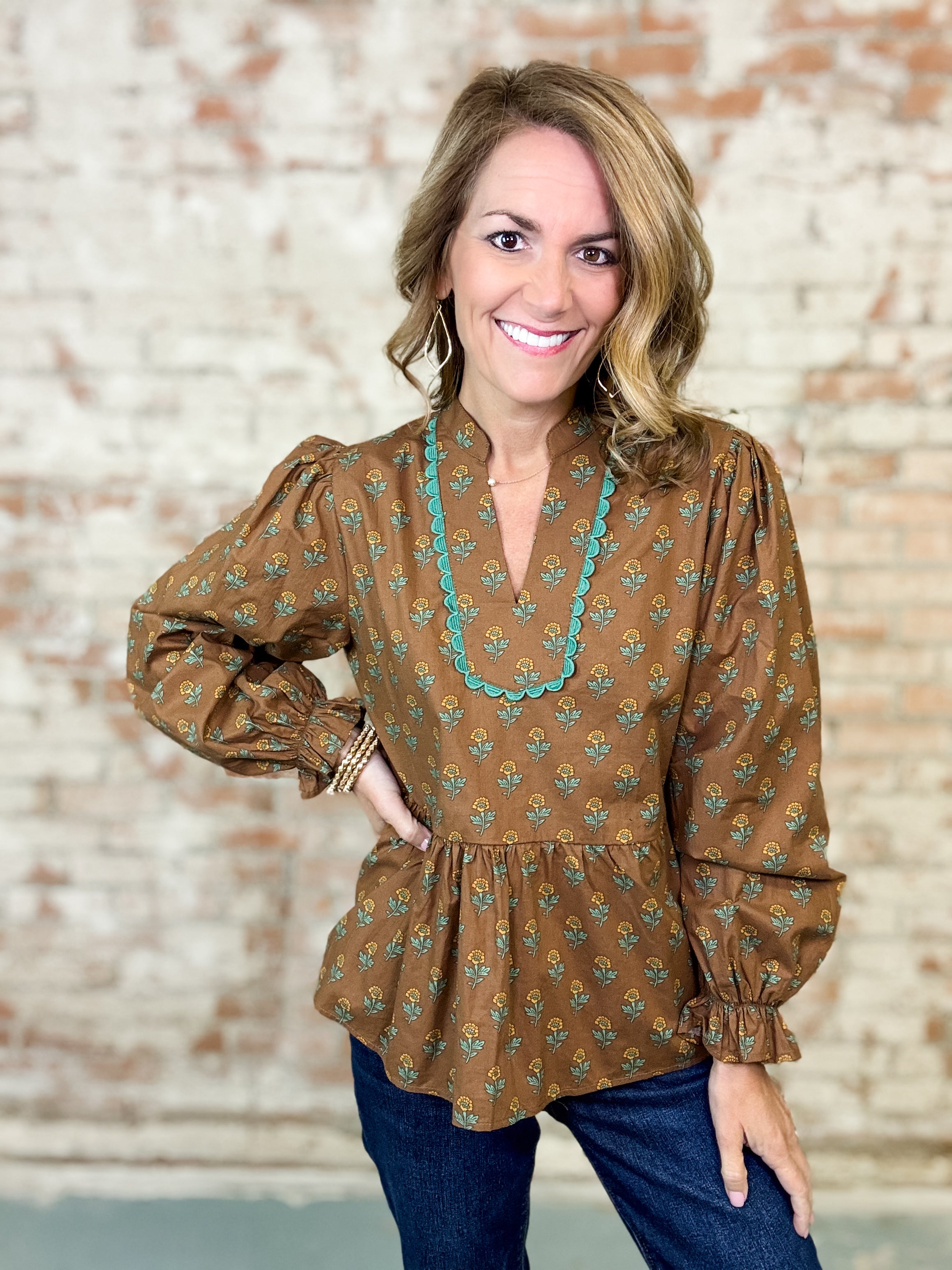 Enza Lace Trim Top