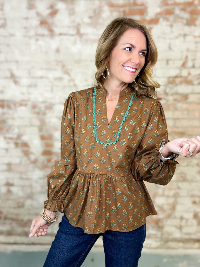Enza Lace Trim Top