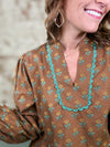 Enza Lace Trim Top