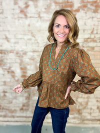 Enza Lace Trim Top