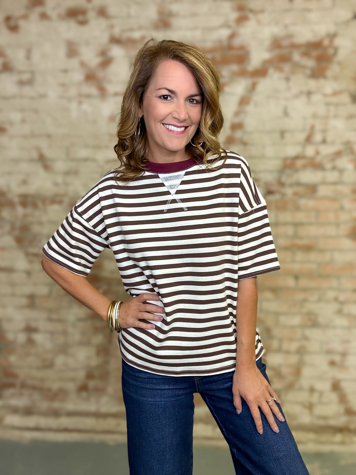 Siena Stripe Top
