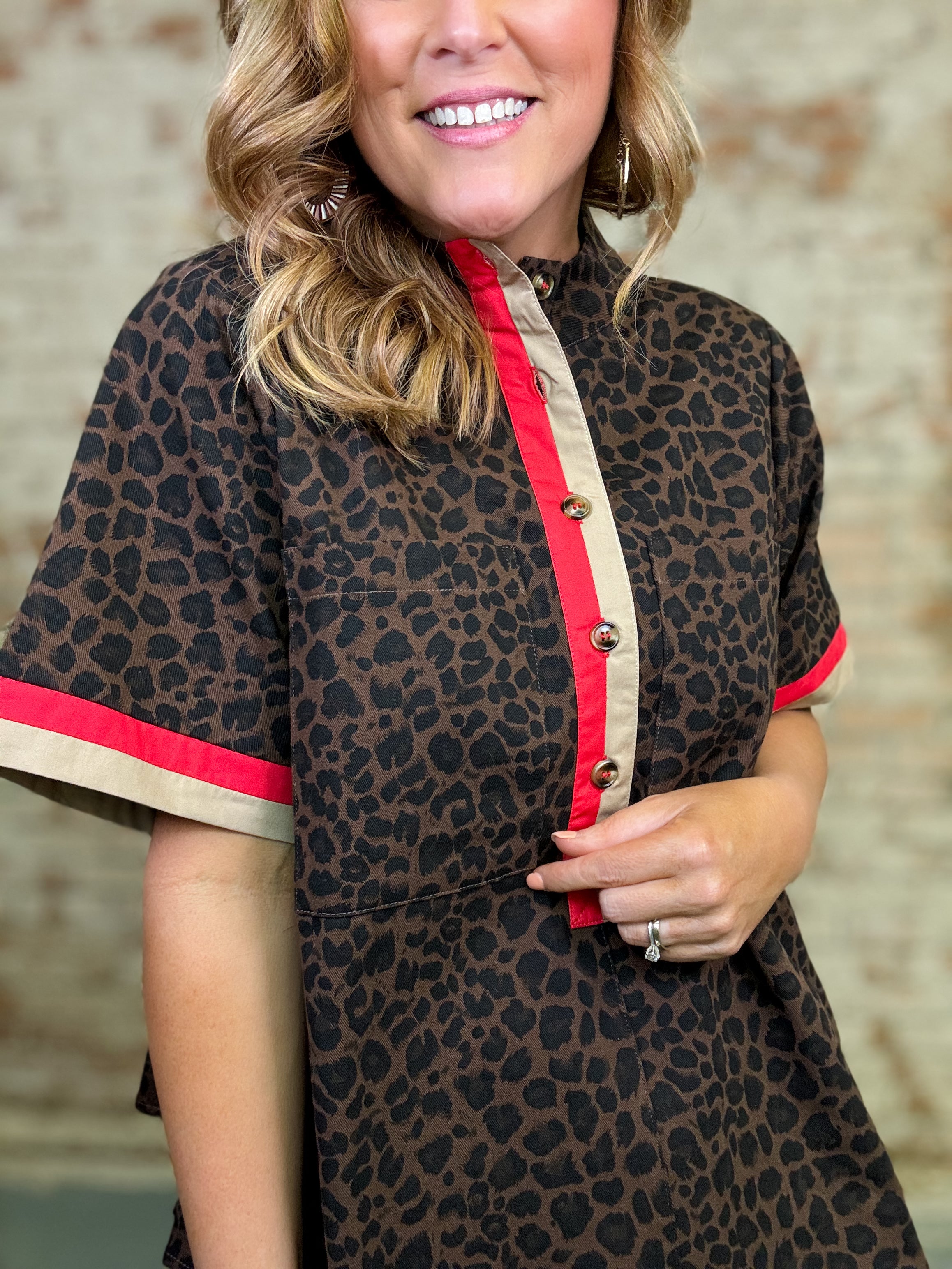 Navari Leopard Top