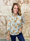 Calyse Abstract Print Top