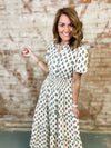 Allyson Flower Print Tiered Dress