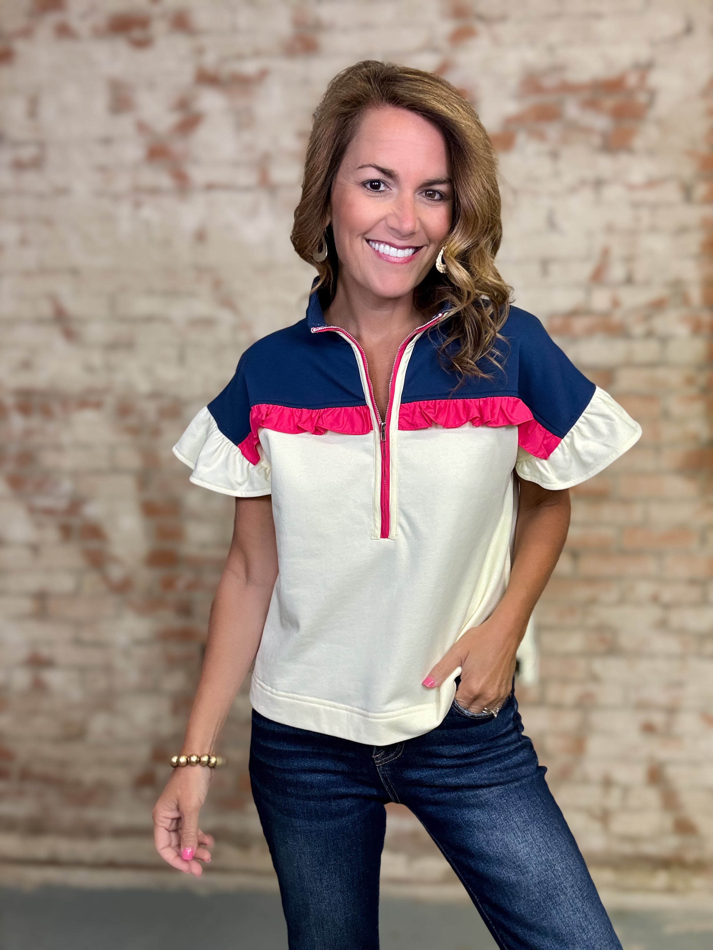 Malorie Colorblock Top