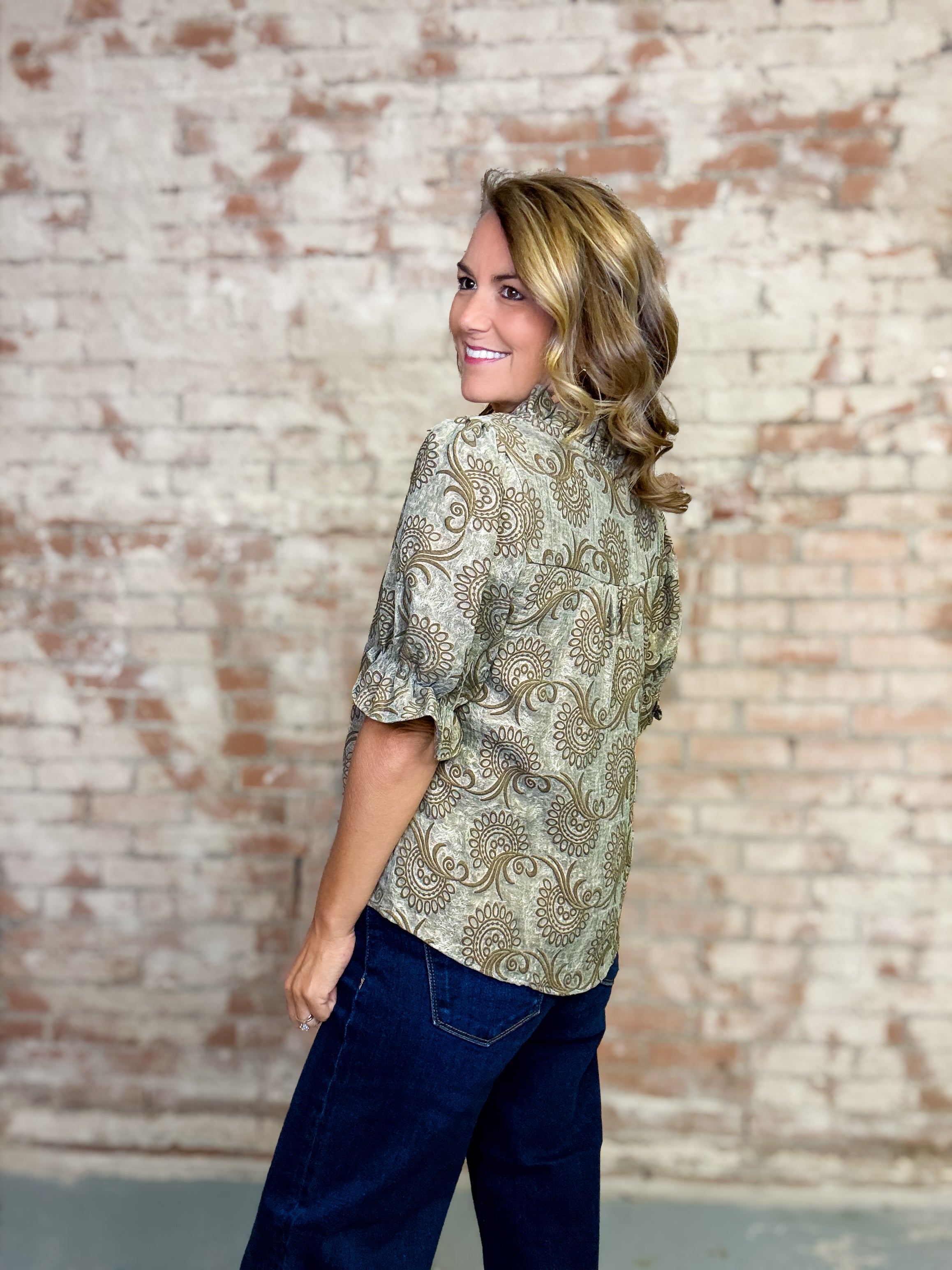 Priscilla Ruffle Top