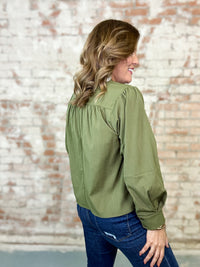 Talli Crinkled Fabric Top