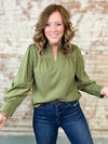 Talli Crinkled Fabric Top