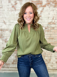 Talli Crinkled Fabric Top