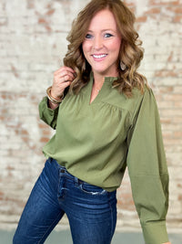 Talli Crinkled Fabric Top