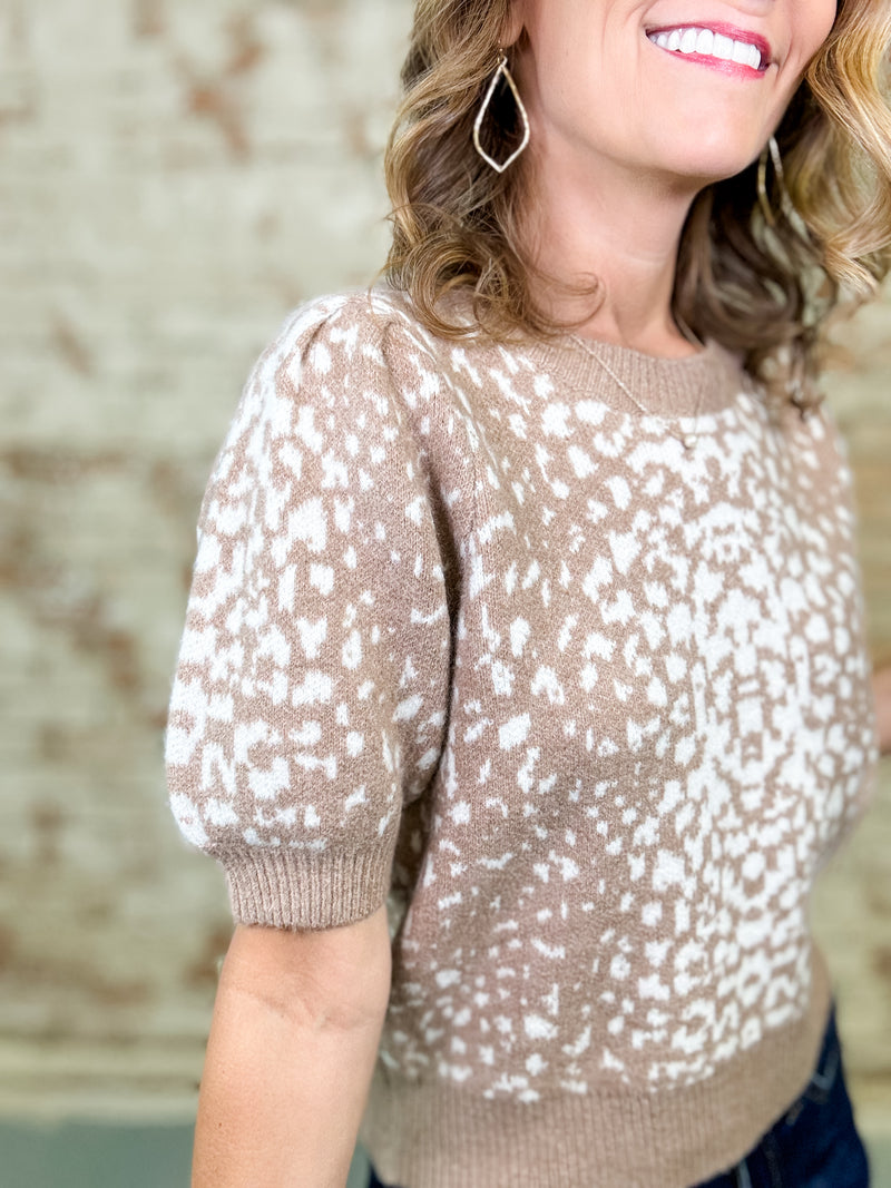 Elara Animal Print Top