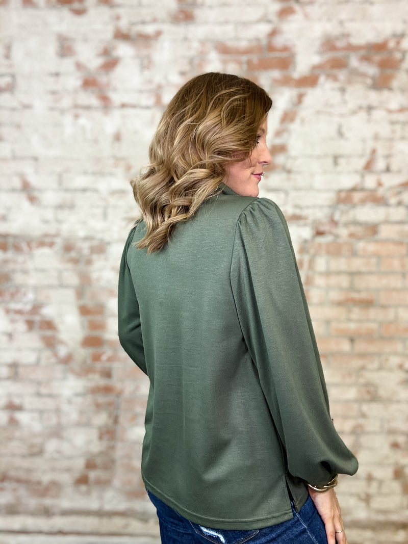 Maison Ballon Sleeve Top