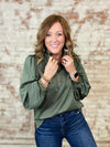Maison Ballon Sleeve Top