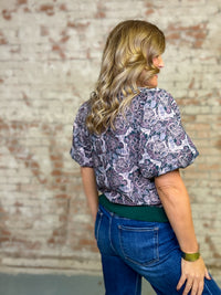 Laurel Jacquard Top