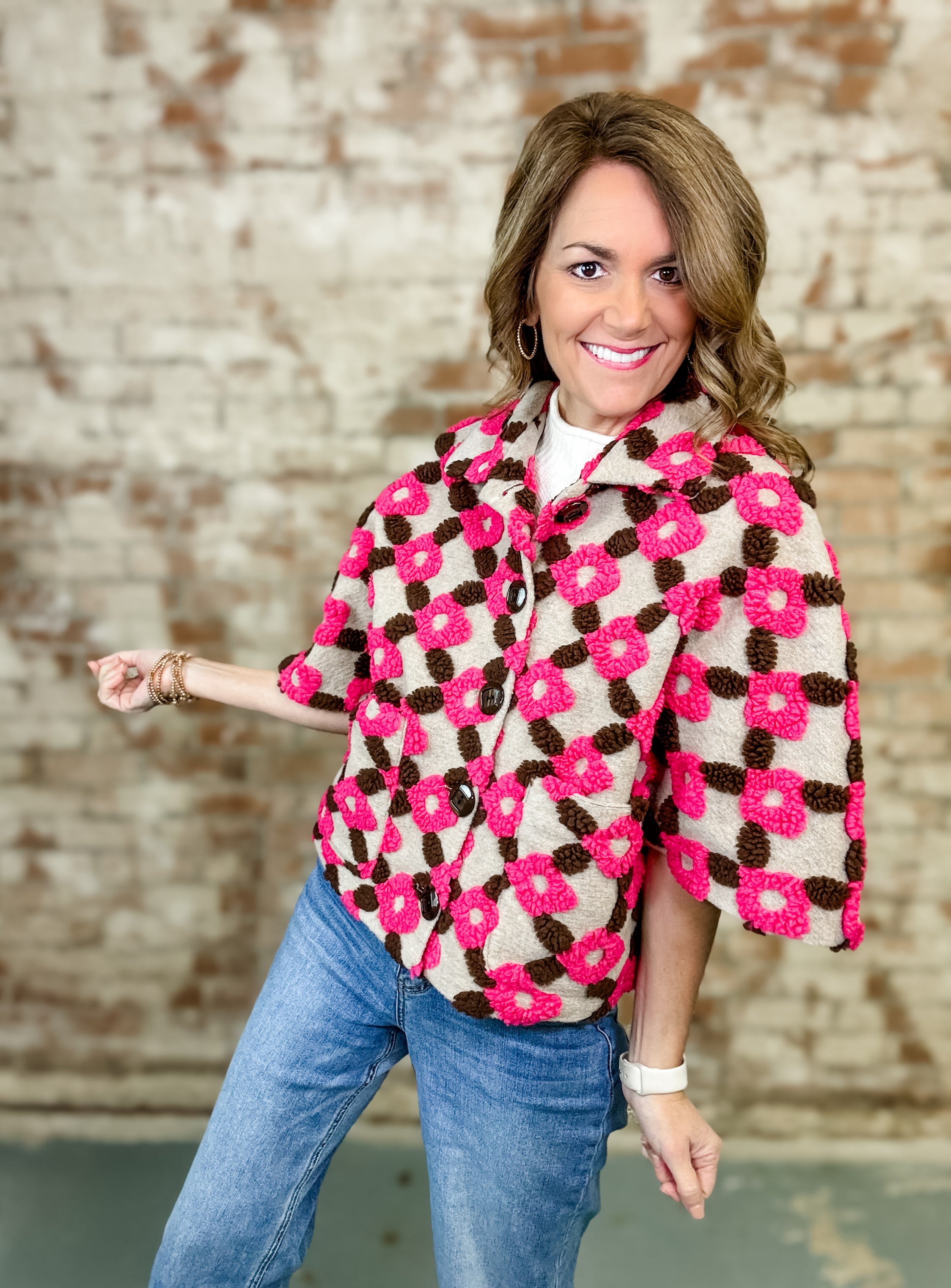 Ivy Jane Pop Flower Capelet