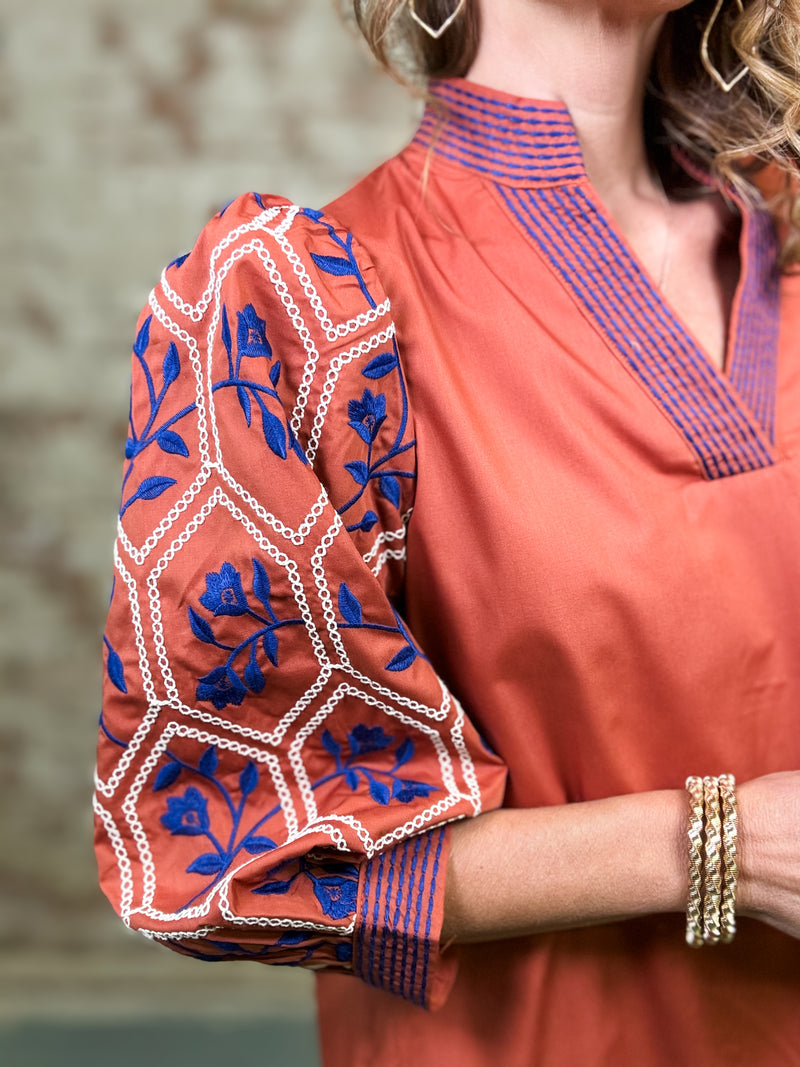 Anelle Embroidered Dress