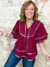 Cynthiana Colorblock Trim Top