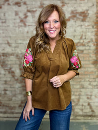 Sallie Corduroy Top