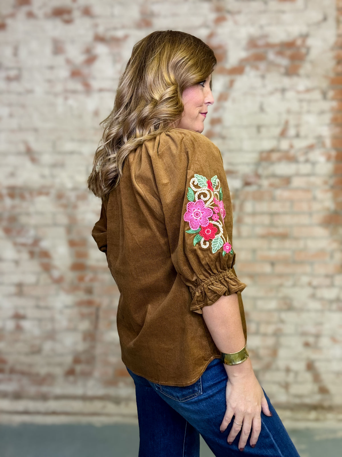 Sallie Corduroy Top
