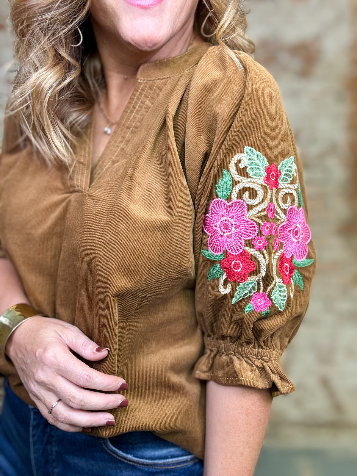 Sallie Corduroy Top