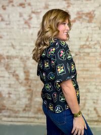 Drew Floral Embroidered Top